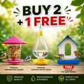 Buy 2 Bird Feeders + FREE PVC Bird Feeder