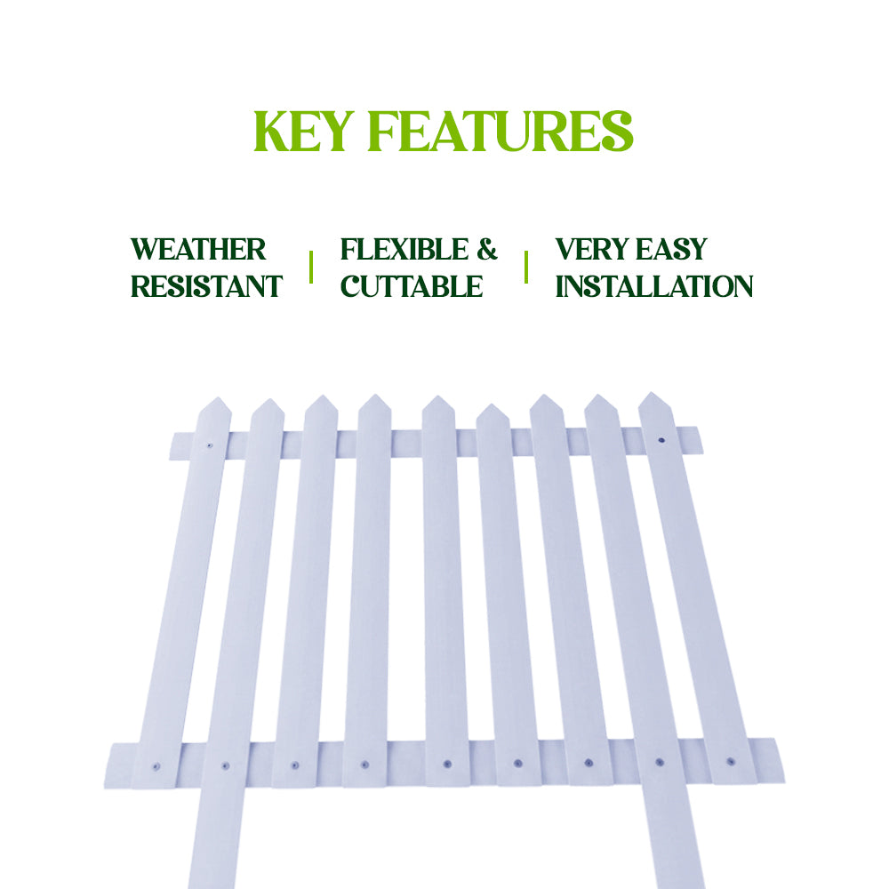 Decorative PVC Garden Border Fence (2X2)