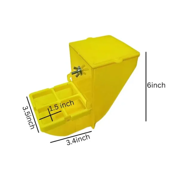Slider Hopper – Cage Bird Feeder with Sliding Lid - Image 3