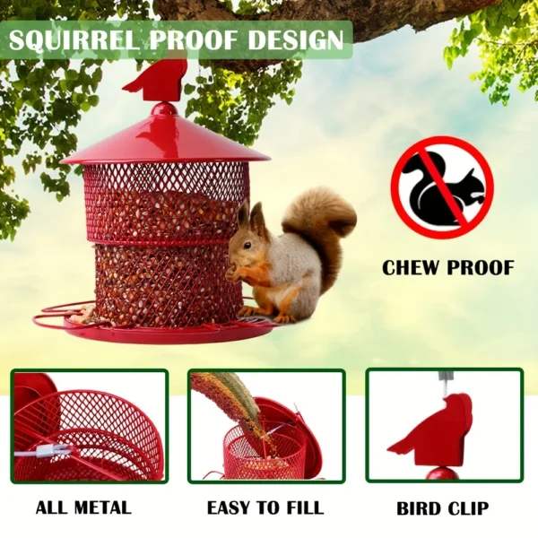 Metal Bird Feeder – Squirrel-Proof, Durable & Weather-Resistant - Image 4