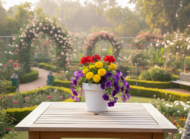 fiber plastic plant pots
