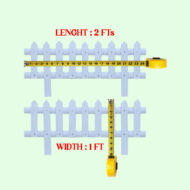 Decorative PVC Garden Border Fence - Image 3