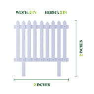 Decorative PVC Garden Border Fence (2X2) - Image 2